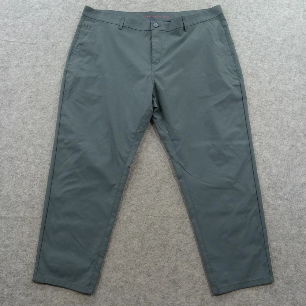 Marcus Pierce Pants Mens 40 Gray Performance Tech Golf Trousers Chino